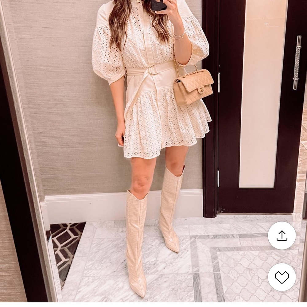 Acler Dress. Cream. Beautiful details. Worn once.